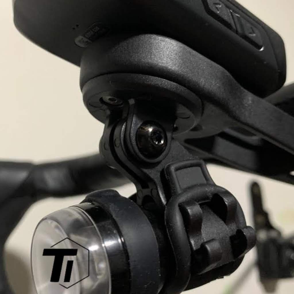 Titanový šroub pro přední světlo GoPro kamery | Držák Garmin Wahoo Hammerhead Quadlock Brompton Moon Pikes Aceoffix