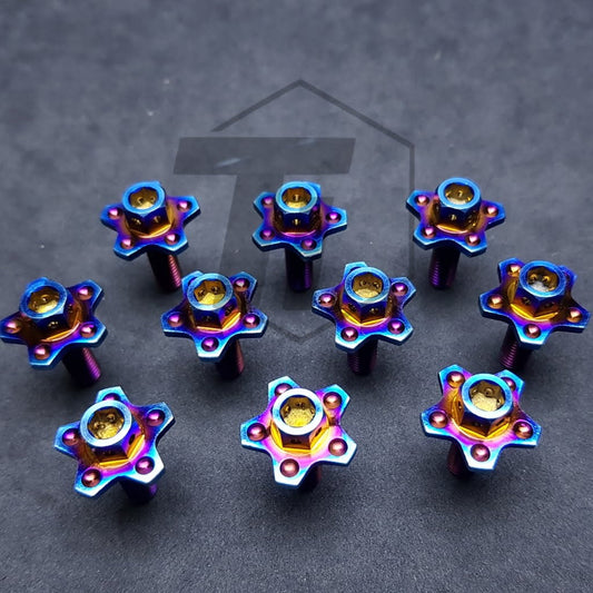 Titanium Star Lisence Plate Bolt M6x20 - Ti-Parts Yamaha Titanium Screw Grade 5 ประเทศไทย