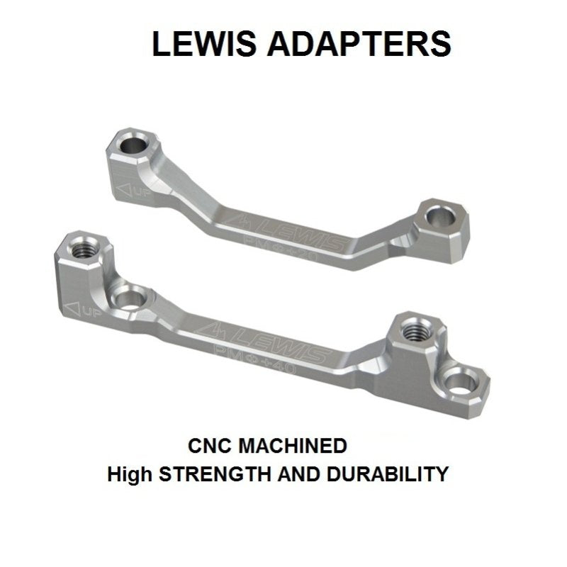 Lewis MTB Disc Brake Adapter | 160mm to 180mm to 203mm to 220mm CNC Design for MTB eMTB Ebike