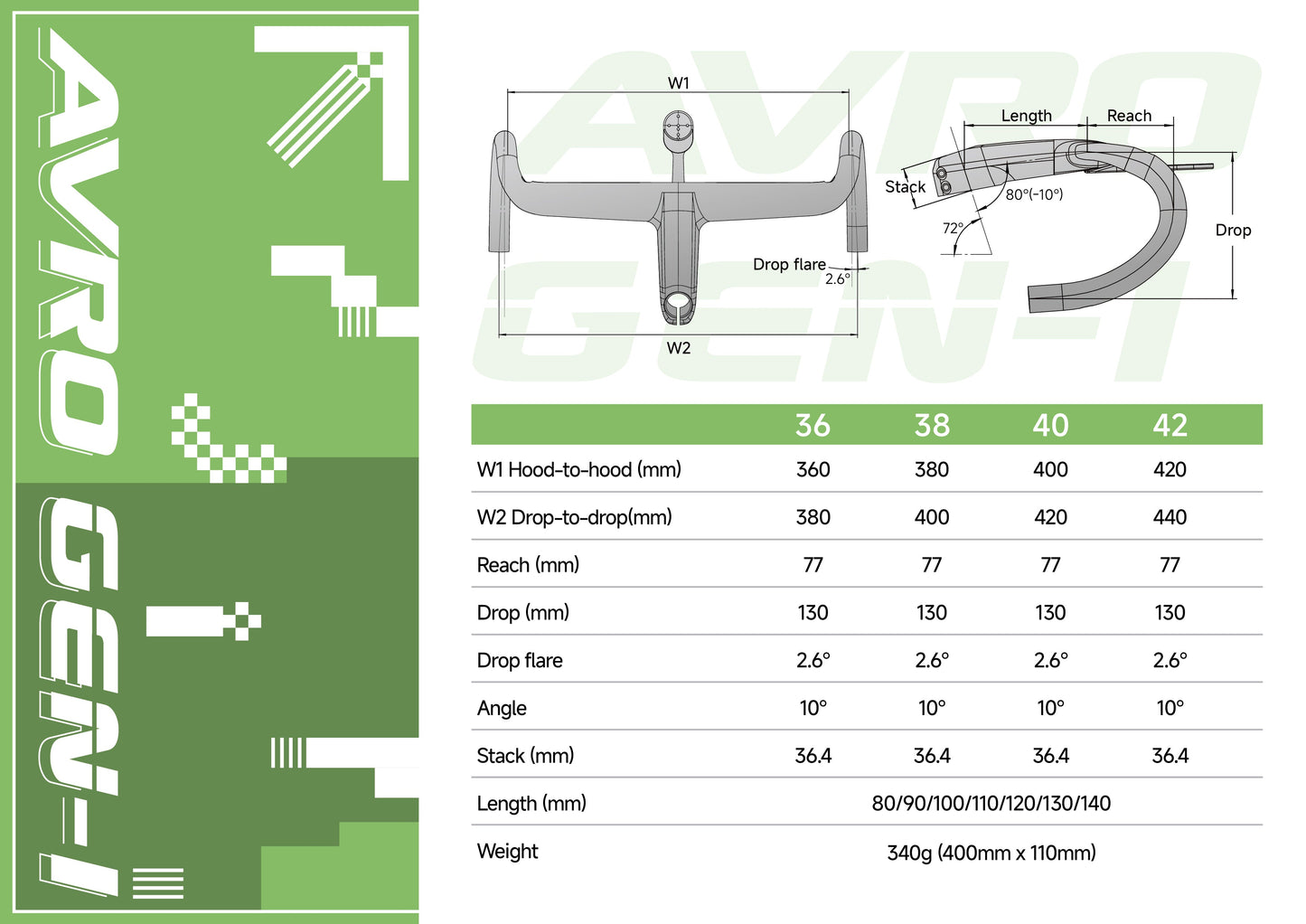 TAVELO AVRO Gen-1 통합 에어로 핸들바 | 평생 보증