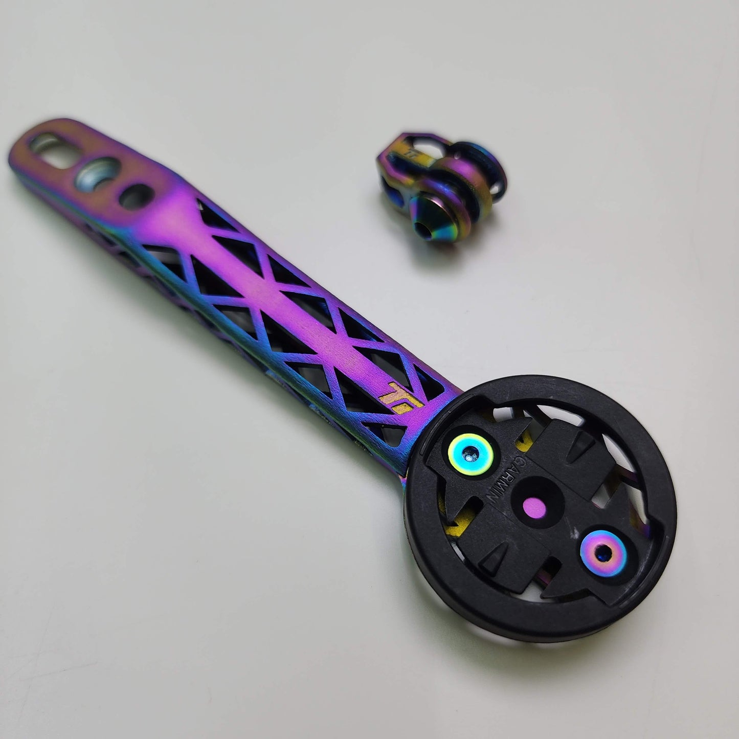 Darimo Nexum DRAG 3D Printed Titanium Computer Mount | Garmin Wahoo Bryton