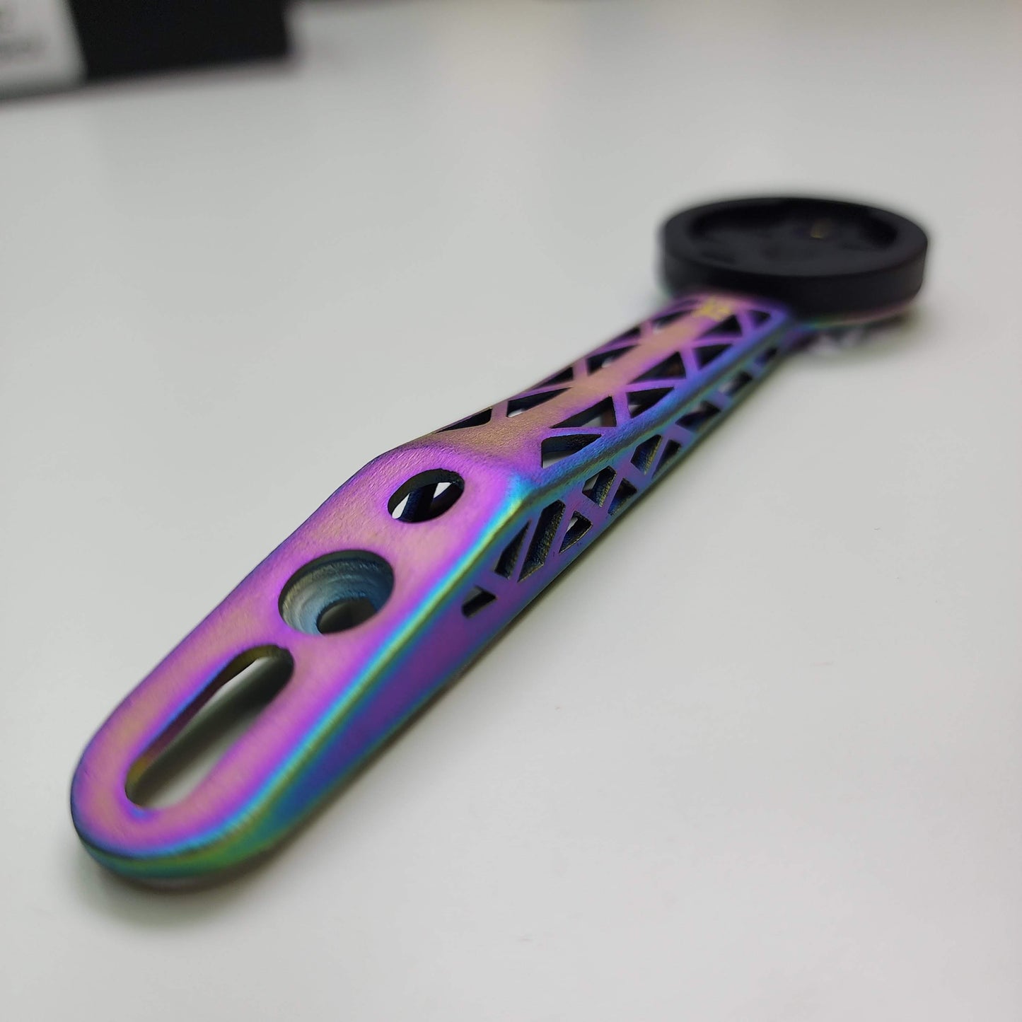 Darimo Nexum DRAG 3D Printed Titanium Computer Mount | Garmin Wahoo Bryton