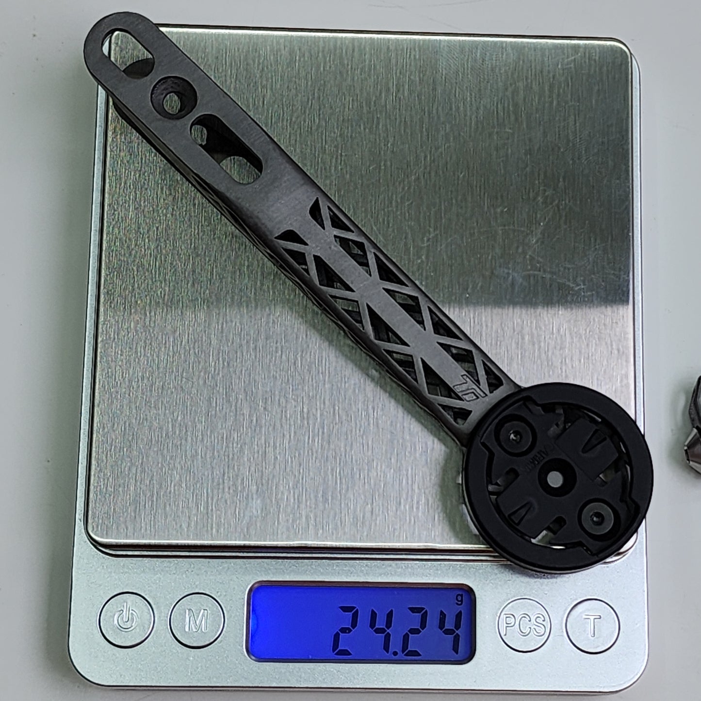 Supporto per computer in titanio con stampa 3D Darimo Nexum (non trascinabile) | Garmin Wahoo Bryton