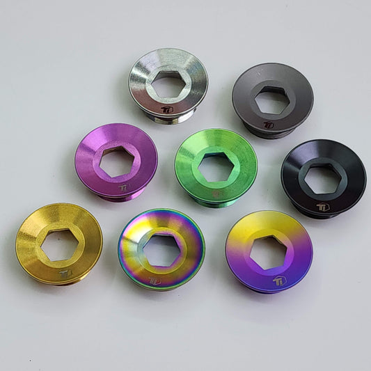 Titanium Crank Arm Cover Cap for Shimano | 105 Ultegra Dura Ace R8000 R8100 R9100 R9200 Di2 XT XTR DEORE M8000 M9000 M785