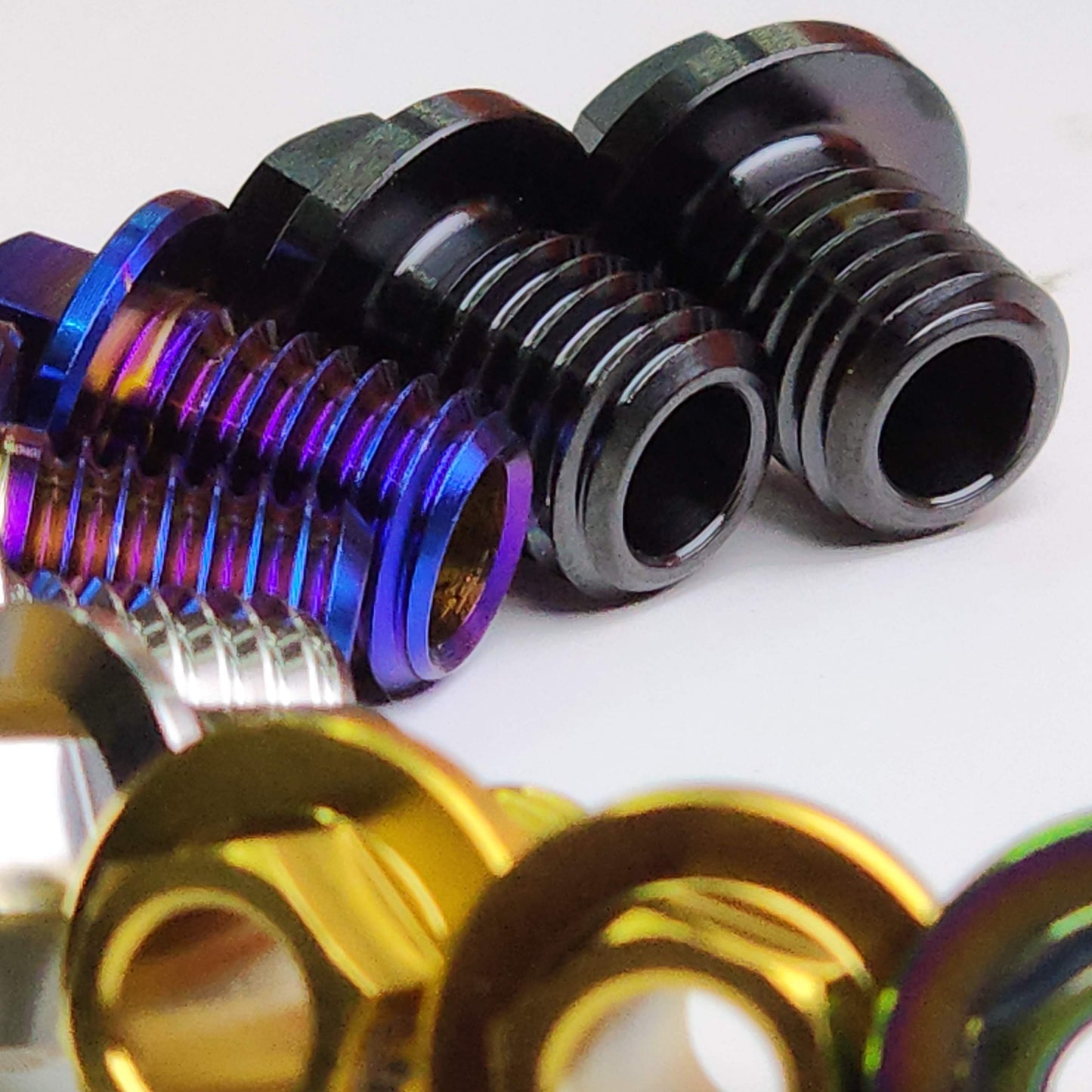 Ốc vít titan cho ống dây phanh đĩa đường trường Shimano | ốc siết ống | 9270 9170 8170 8070 7170 7020 thủy lực