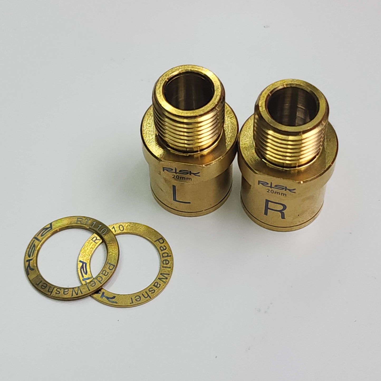 Titanový prodlužovač/rozpěrka pedálů | 16/20 mm | Nastavení Q-faktoru