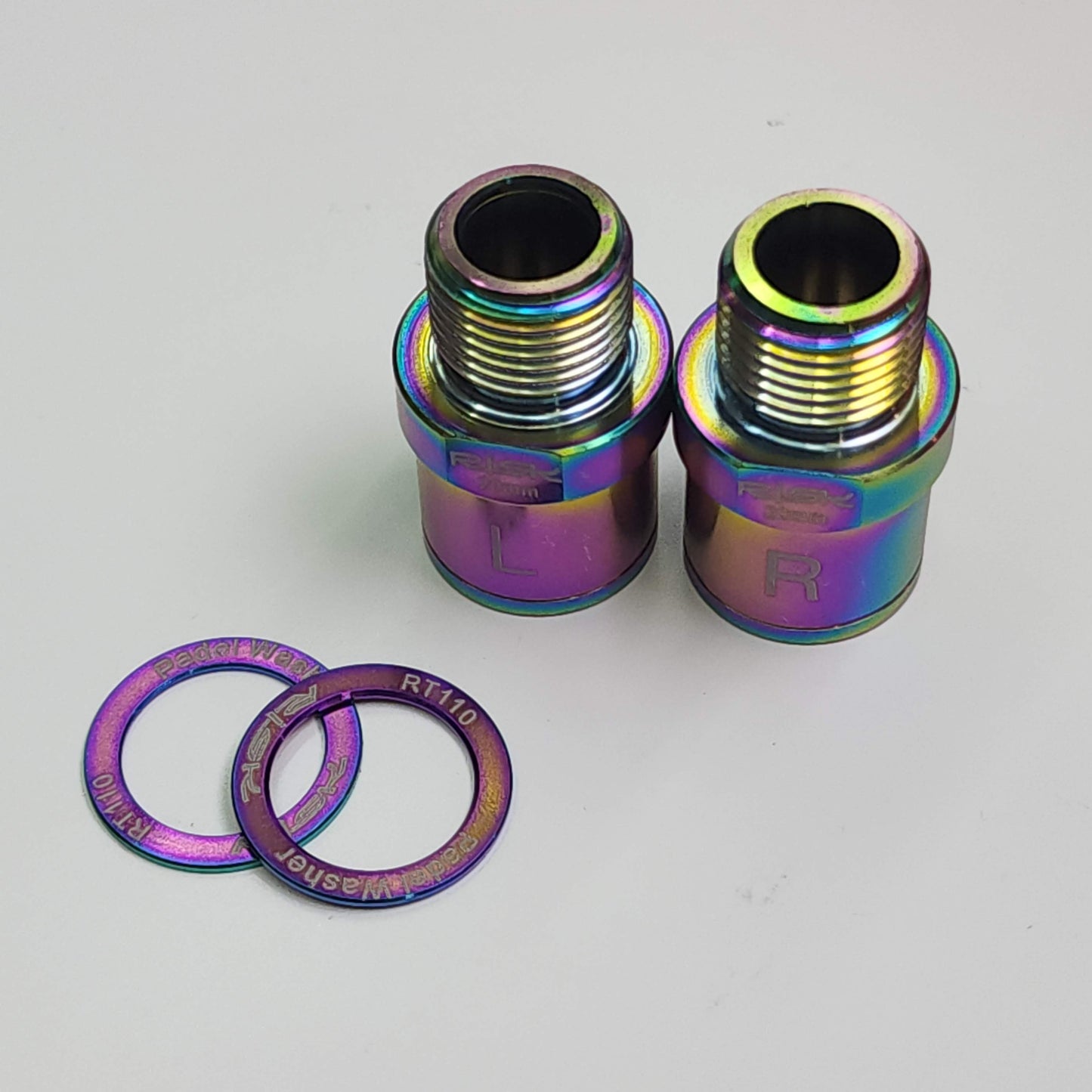 Titanový prodlužovač/rozpěrka pedálů | 16/20 mm | Nastavení Q-faktoru