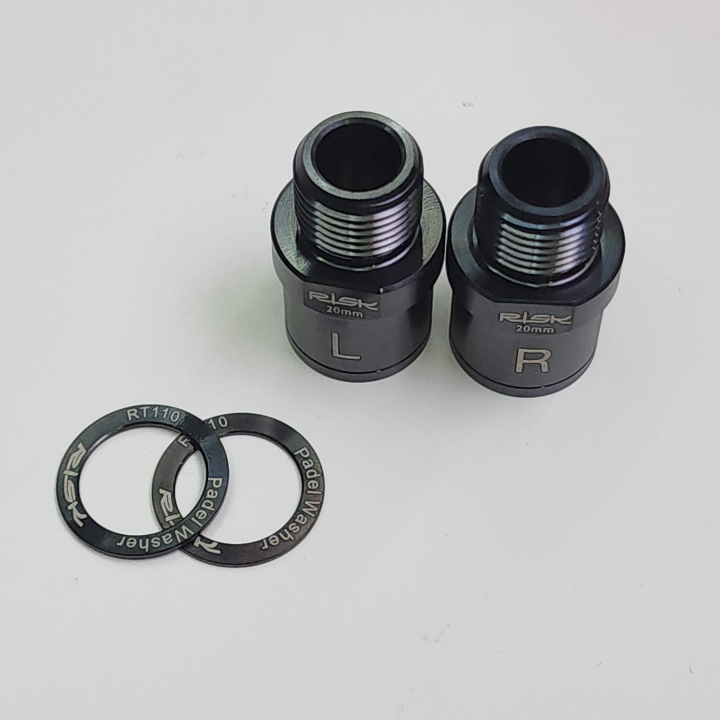 Titanový prodlužovač/rozpěrka pedálů | 16/20 mm | Nastavení Q-faktoru