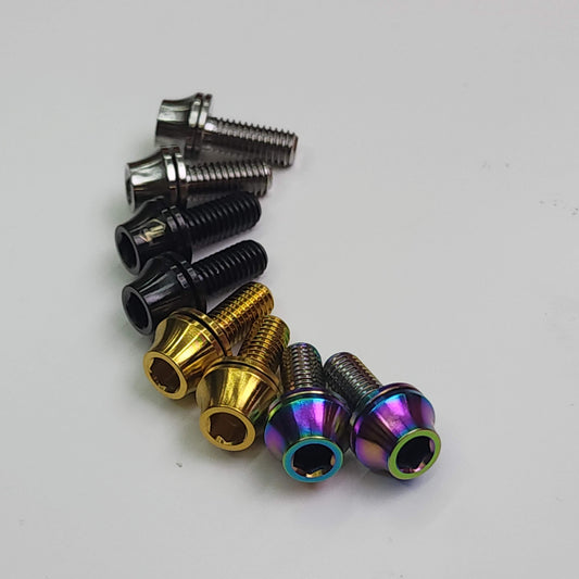 Titanium Bottle Cage Bolt with Washer | Umbrella Head | M5x12