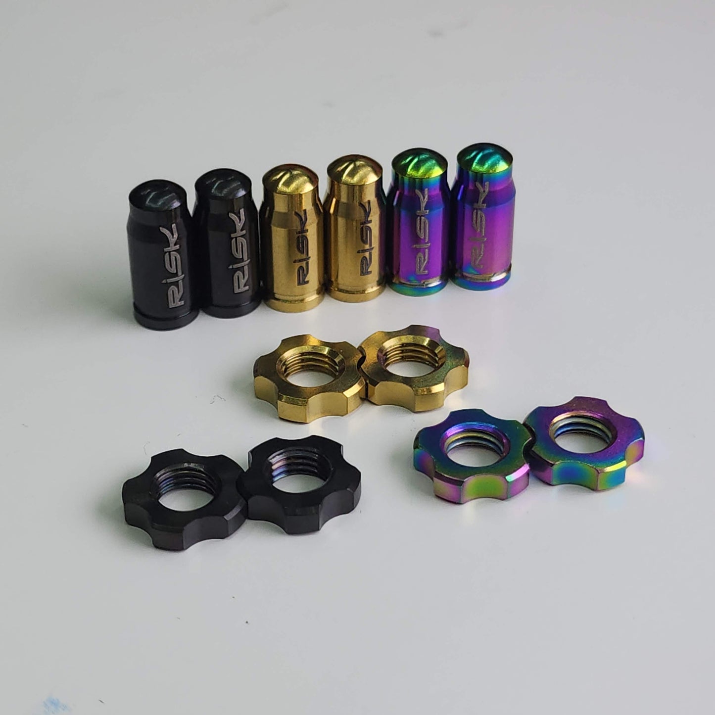 Titanium Valve Cap Presta Schrader for Brompton T-Line Pikes Aceoffix Royale Camp Birdy Volck Z1 Electric Scooter