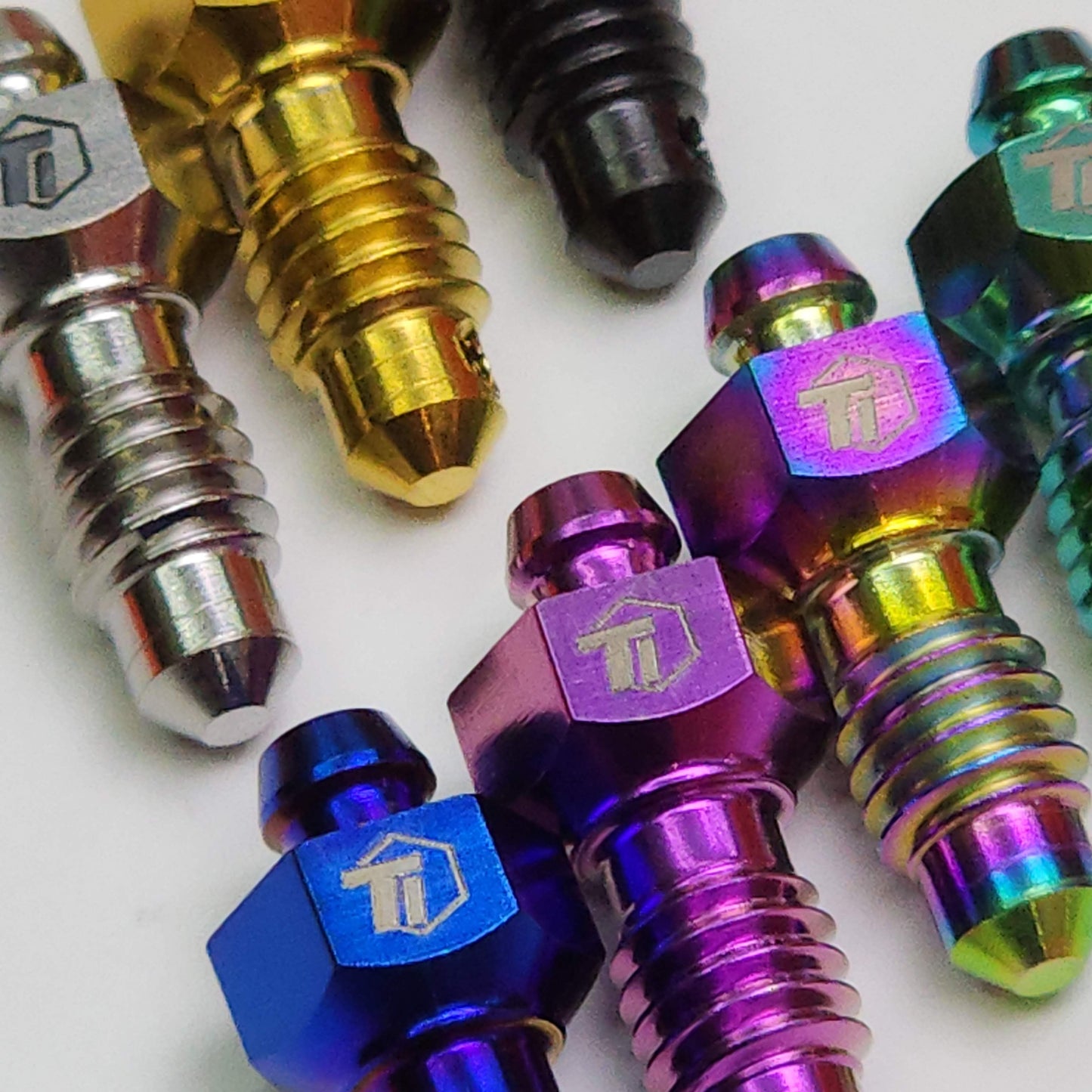 Kit de mise à niveau en titane pour freins Hope Tech V4 / Race | Kit de mise à niveau GR4 pour freins Hope Tech VTT Enduro DH | Vis en titane grade 5