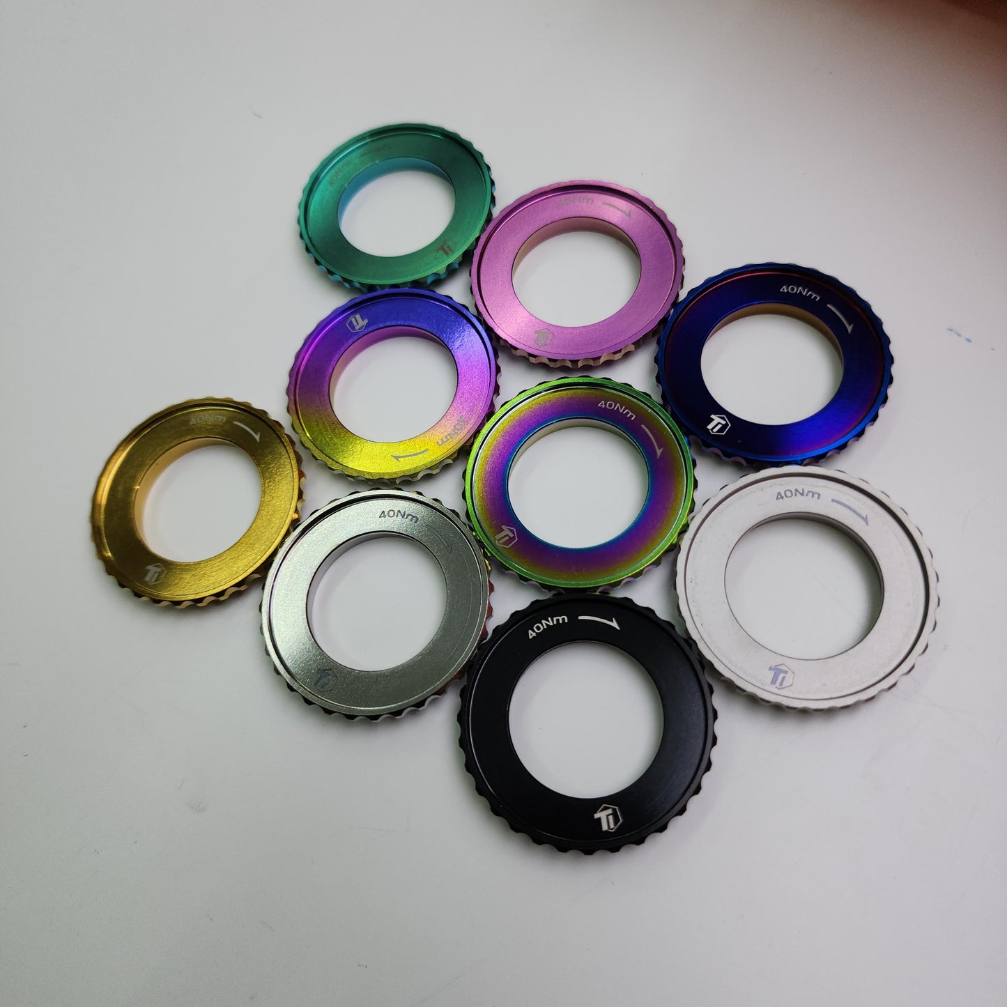 Titanium Centerlock Rotor Lock Ring | Outer Spline | Shimano SRAM