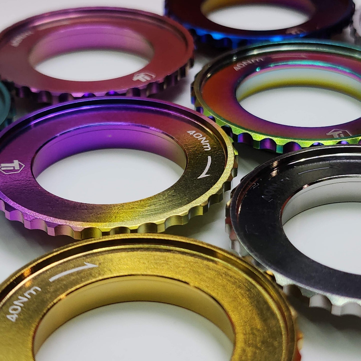 Titanium Centerlock Rotor Lock Ring | Outer Spline | Shimano SRAM