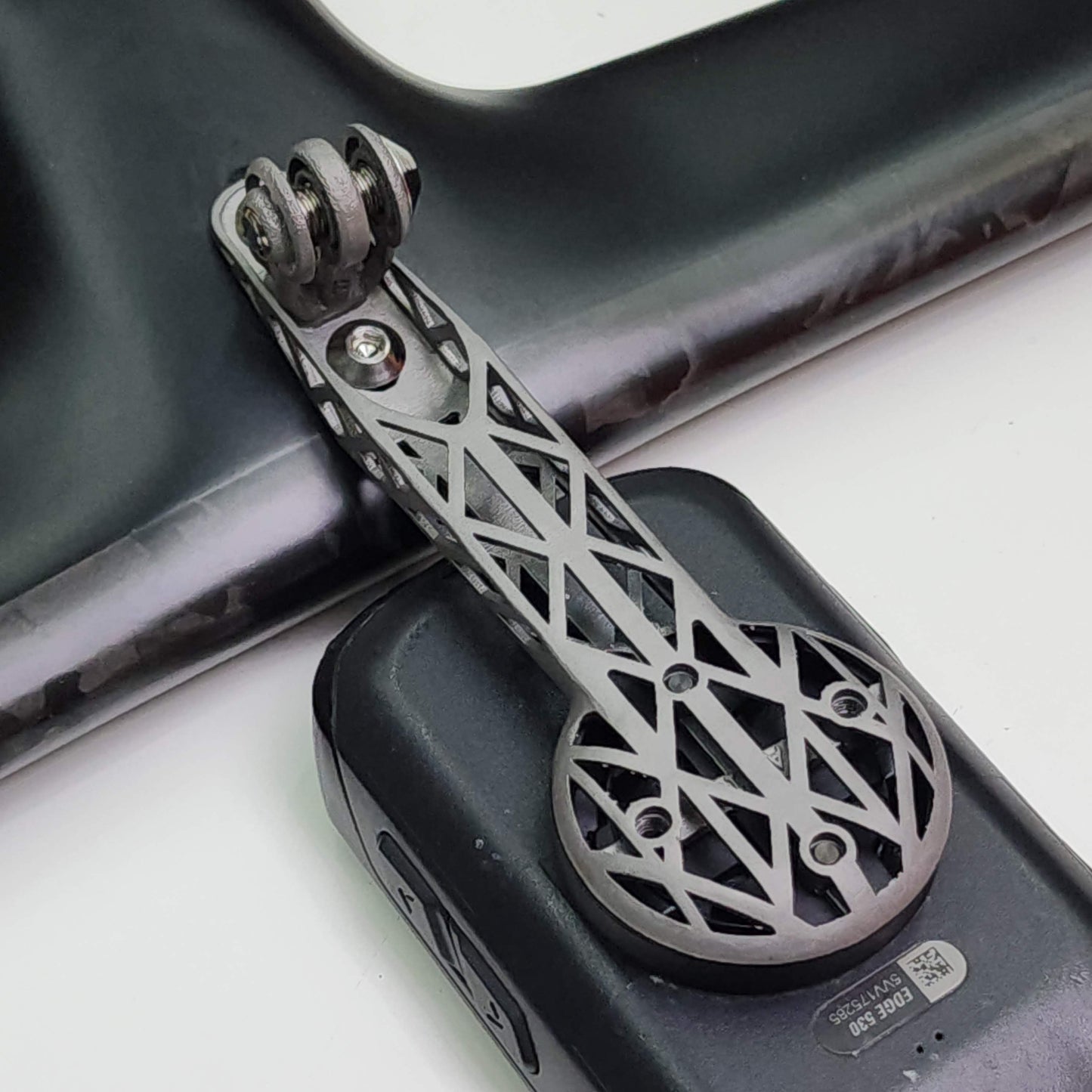 Dudukan Komputer Cetak 3D Titanium Cannondale MOMO Design | Garmin Wahoo Bryton