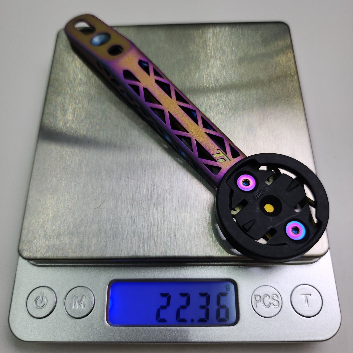 Darimo Nexum DRAG 3D Printed Titanium Computer Mount | Garmin Wahoo Bryton