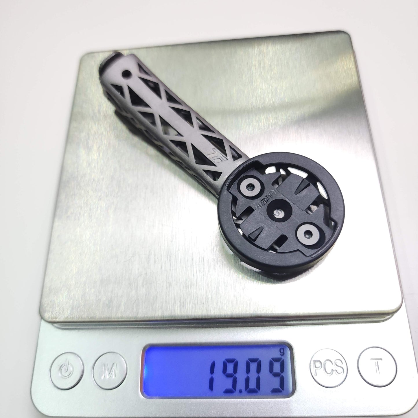 Support d'ordinateur pour tige de tibia THM en titane imprimé en 3D | Support d'éclairage GoPro pour Garmin Wahoo léger