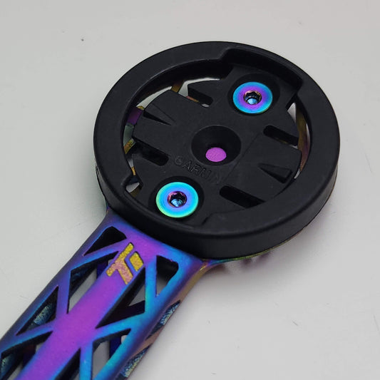 Avian Parus Falcon II Canary Titanium 3D Print Počítačový držák H280 H240 H200 | GoPro Light Bracket pro Garmin 1050 Wahoo Ace Super Lightweight