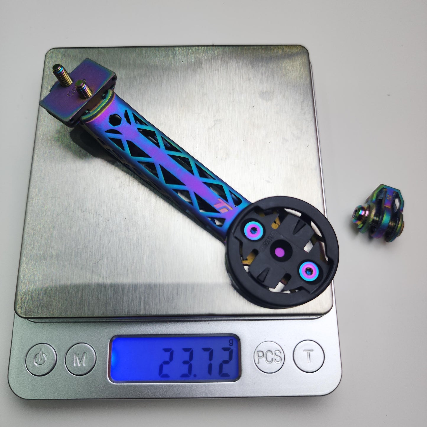 Supporto per computer con stampa 3D in titanio ENVE SES AR / Aero Pro 2025 con manubrio integrato | Garmin Wahoo Bryton