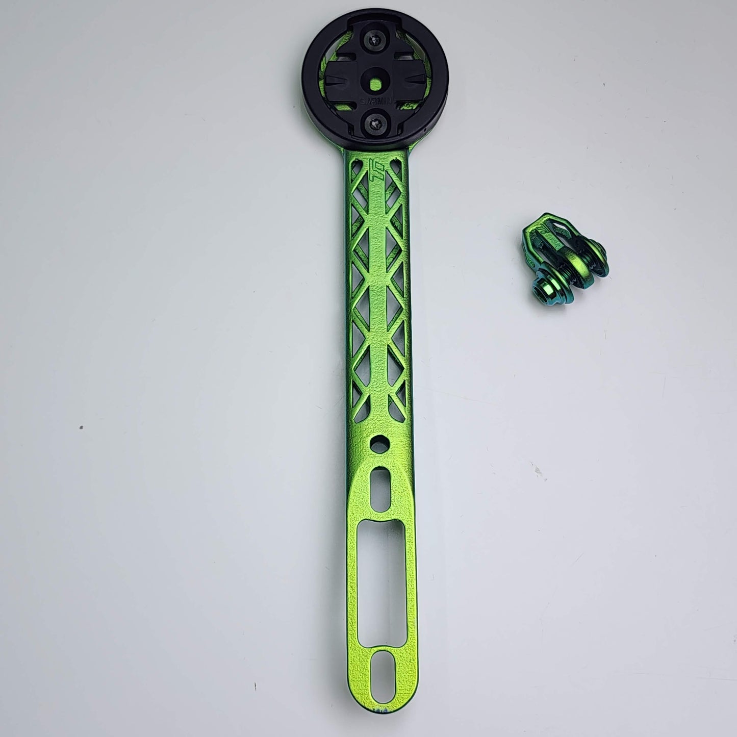 Supporto per computer con stampa 3D in titanio per manubrio in carbonio Wilier Filante SLR | Garmin Wahoo Bryton