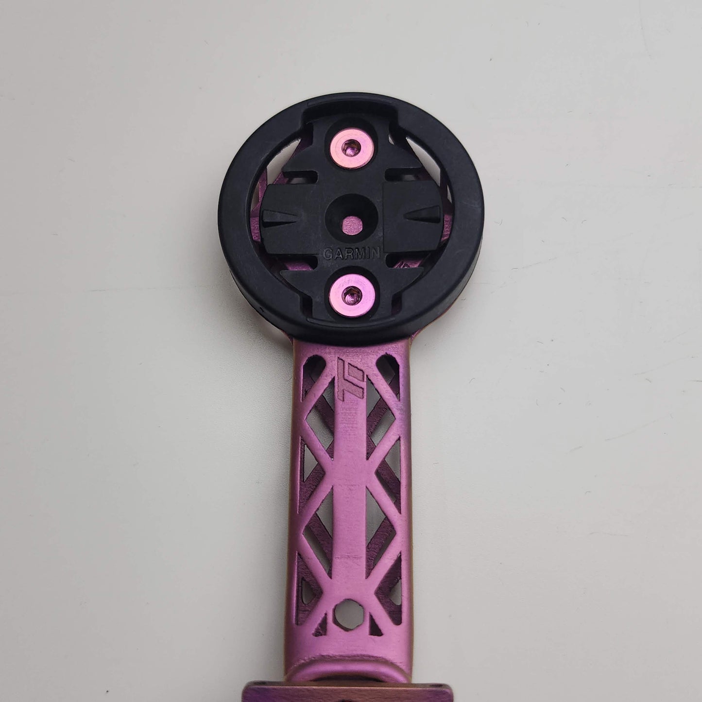 حامل حاسوب مطبوع بتقنية الطباعة ثلاثية الأبعاد من التيتانيوم لمقود ENVE SES AR / Aero Pro 2025 المتكامل | Garmin Wahoo Bryton | سلسلة Team