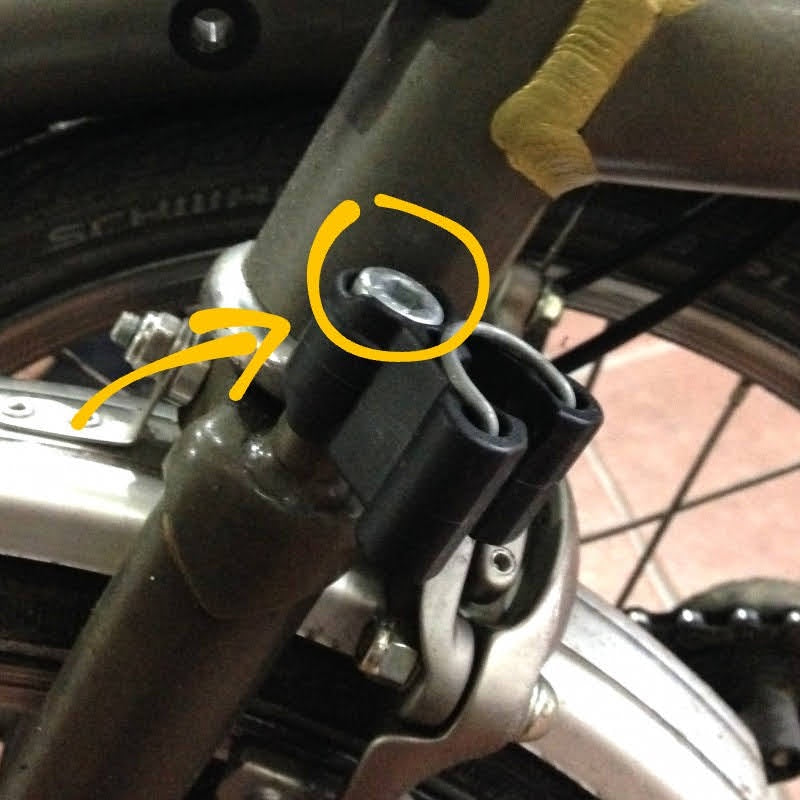 Bullone in titanio per ricevitore manubrio Brompton | Staffa di montaggio staffa di regolazione adattatore supporto clip end 2017 b75 Aceoffix