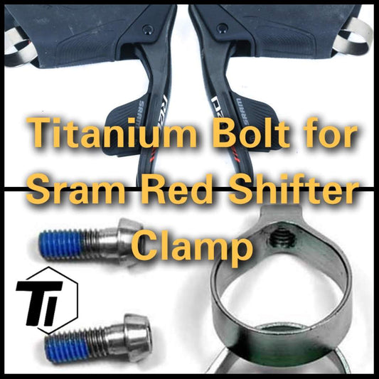 Titanium bout voor Sram Red Etap 11s shifterklem / Force Rival 11speed antiroestschroef Fiets MTB Klasse 5