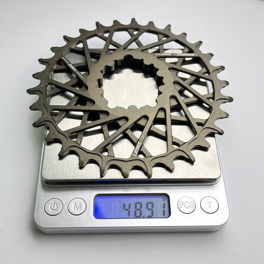 MTB EMTB 및 자갈길용 Lewis 34T 30T 8볼트 3볼트 알루미늄 체인링 | 3mm 6mm 오프셋 좁음/넓음