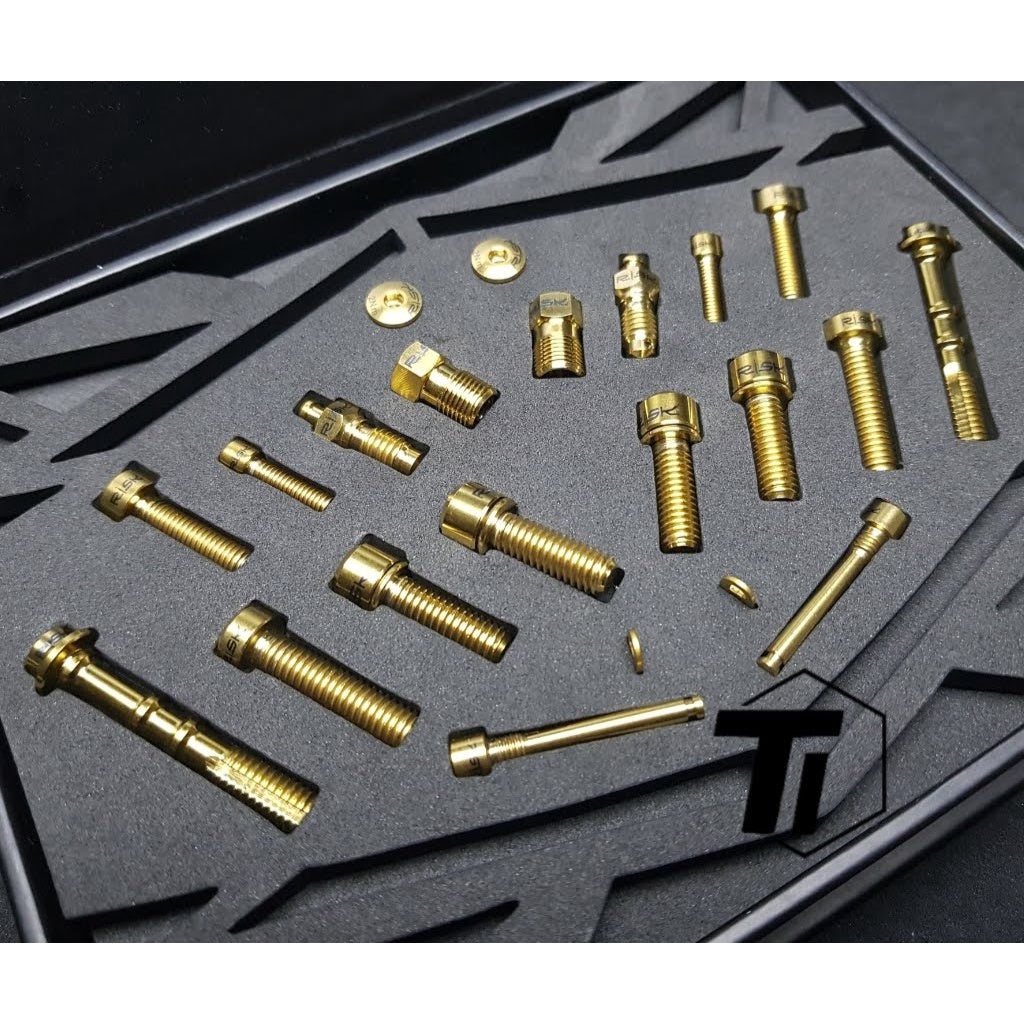 Titanium Deore SLX XT XTR šroub brzdového třmenu Upgrade kit M7000 M8000 M9000 M7100 M8100 M9100 Giant Trek Specialized