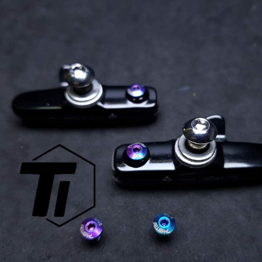 ไทเทเนียมเบรค Pad Retainer สำหรับเบรคขอบ Dura Ace Ultegra Sram Shimano สีแดง FORCE RIVAL 9000 R7000 R8000 9070 9150 9170