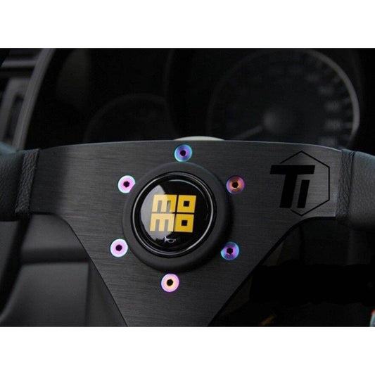 Tornillo de titanio para Volante MOMO NARDI VERTEX OMP SPOON JS Heritage Indy R1909 33S Sparco NRG Innovations Deep