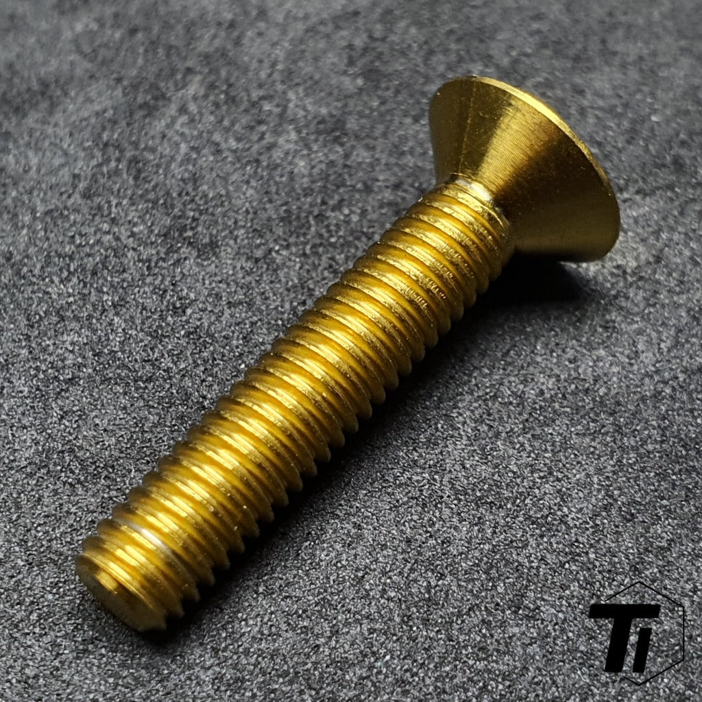 M6 Countersunk Titanium Stem Cap Bolt | M6x10 15 18 20 25 30 35 40 45