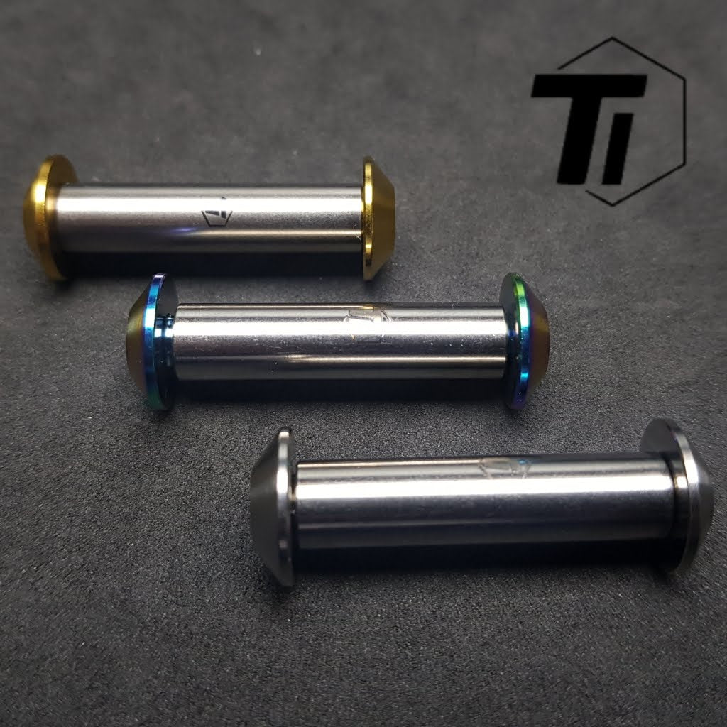 Ti-Parts titanium rear shock pivot bolt kit for MTB suspension