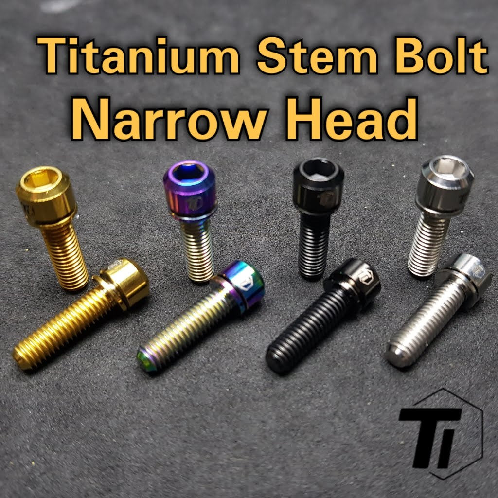 Narrow Head Titanium Stem Bolt | Ti-Parts M5x16 M5x18 M5x20 Aero Handlebar MTB handlebar Enve Canyon Propel Sworks