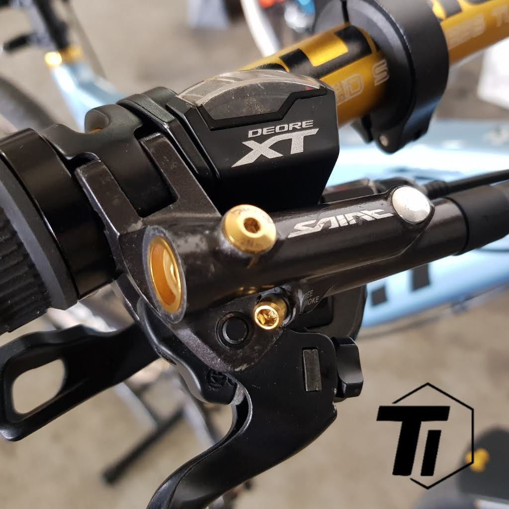 Zestaw do modernizacji śrub Titanium Shimano M820 M640 Saint Zee | Śruba zacisku hamulcowego M8020 MTB