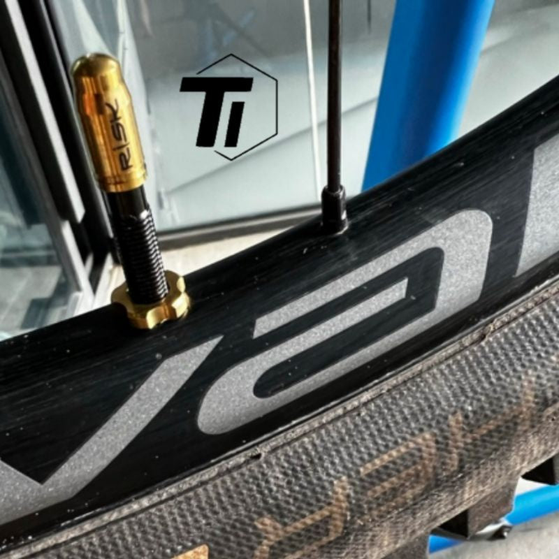 Titanium Valve Cap Presta Schrader for Brompton T-Line Pikes Aceoffix Royale Camp Birdy Volck Z1 Electric Scooter