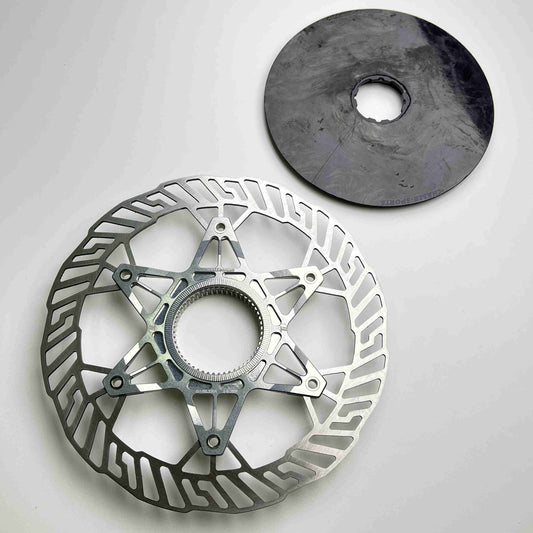 Disc Brake Rotor with Separate Aero Carbon Rotor Lockring