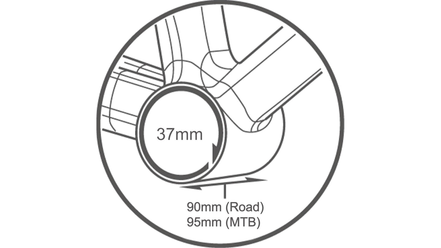 TRiPEAK BB90/95 Bottom Bracket | Ceramic/Steel Bearings | Shimano Hollowtech II 24mm