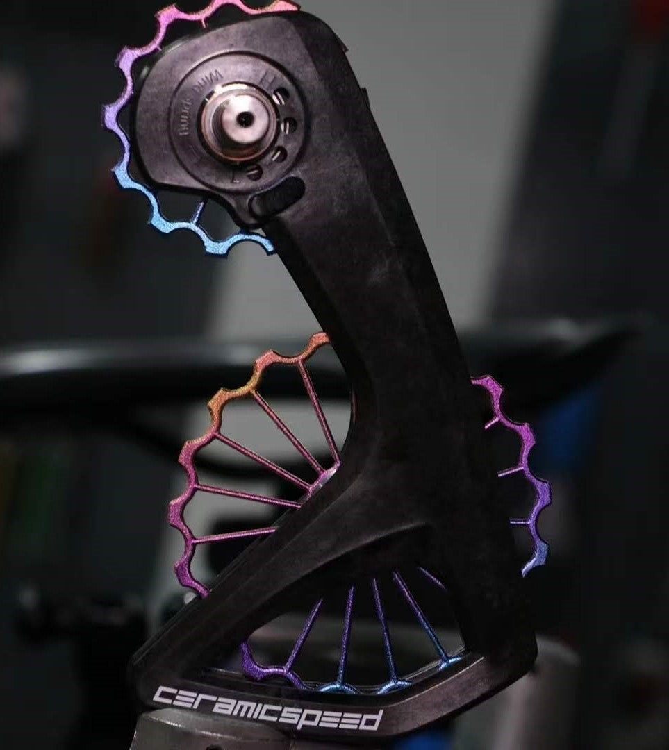 Vylepšení opěrného kola s nadměrně velkými kladkami (OSPW) | Titanové kolo vytištěné na 3D tiskárně | Shimano/SRAM/CeramicSpeed