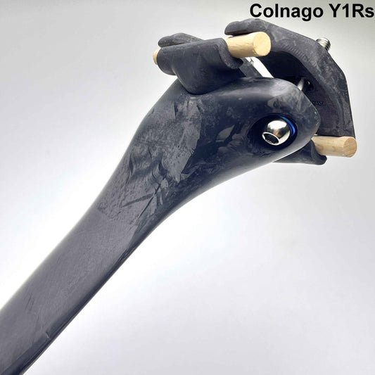 GANNA AERO FIN Carbon Seatpost COLNAGO V4Rs, Y1Rs | from 96g, Biomimetic Shark Fin Aero Design