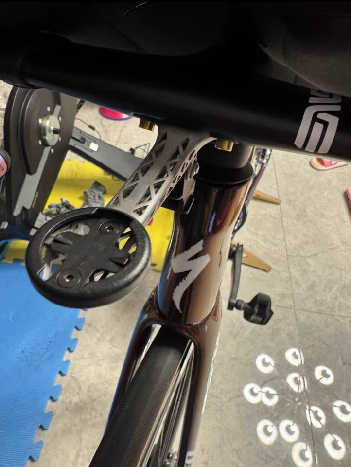 Supporto per computer con stampa 3D in titanio ENVE SES AR / Aero Pro 2025 con manubrio integrato | Garmin Wahoo Bryton