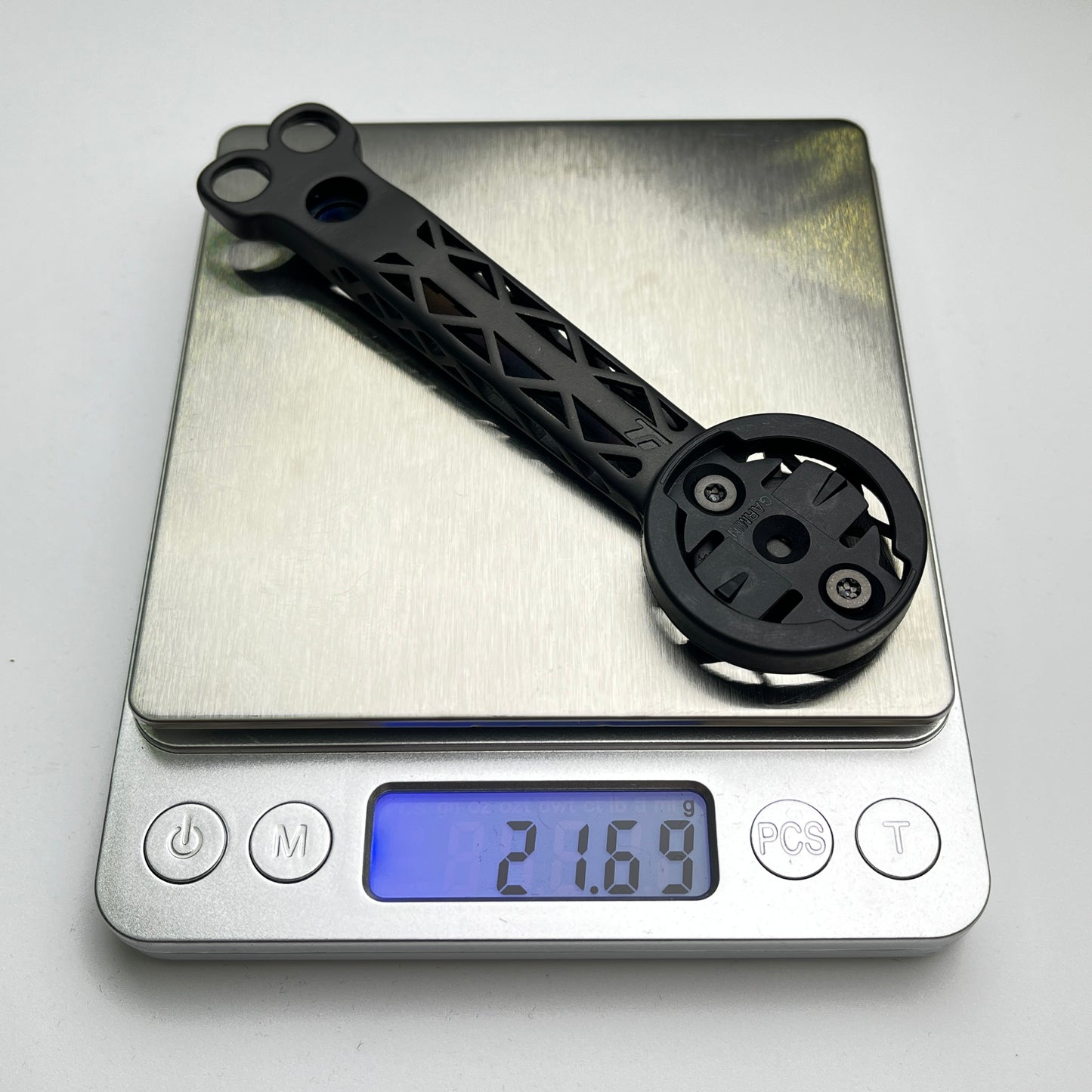 Soporte para computadora Look 795 Blade RS con impresión 3D de titanio y manillar integrado | Garmin Wahoo Bryton