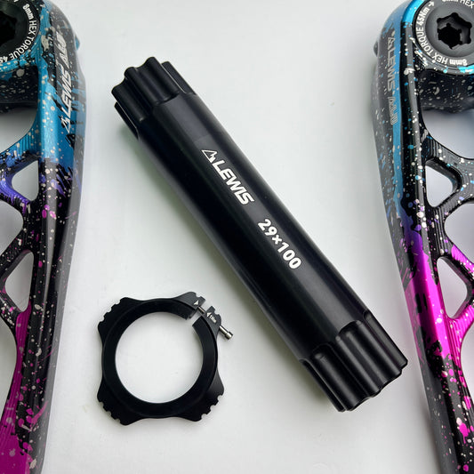 Manivelle VTT Lewis en aluminium, 8 trous, 162,5 mm | Axe de 29 mm DUB BOOST