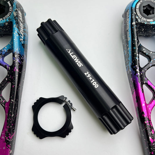 ขาจานอลูมิเนียม MTB Lewis 8 สลัก 162.5 มม. | แกนแกน DUB BOOST 29 มม.