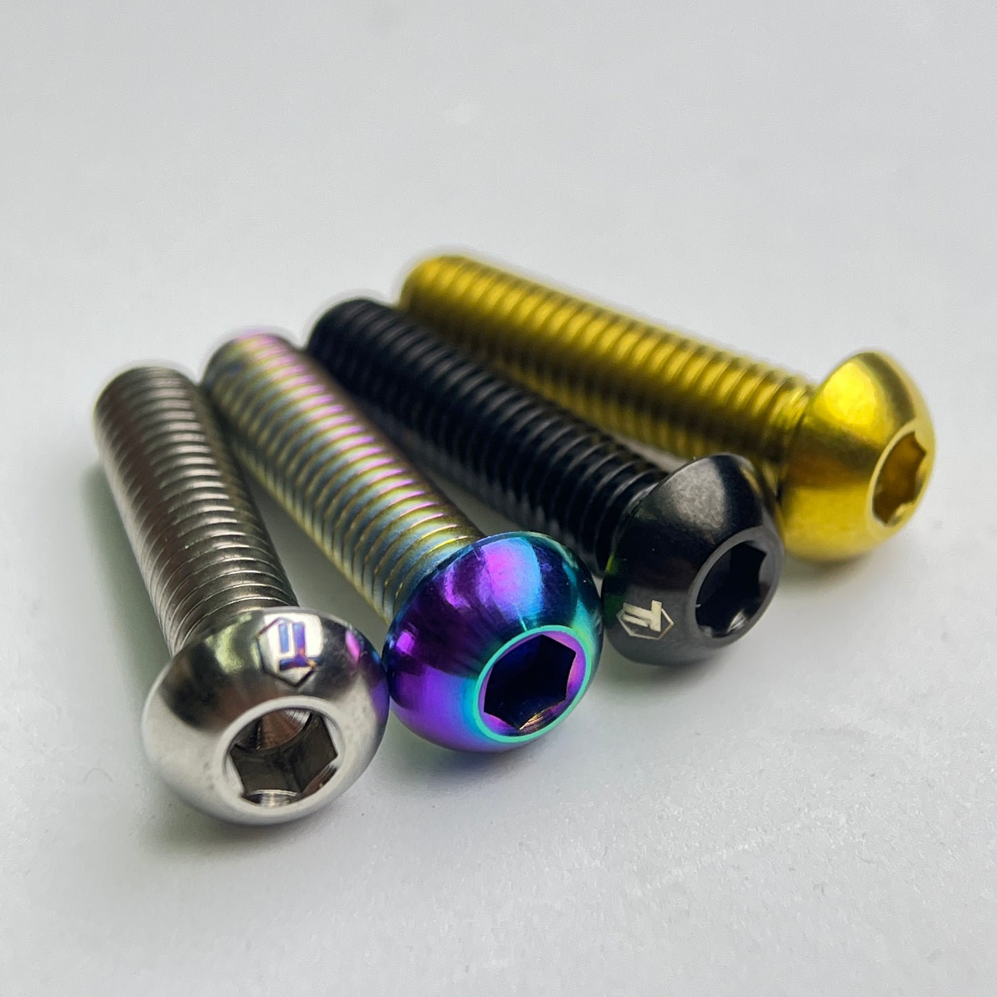 블랙 인크 티타늄 스템 캡용 나사 | 팩터 오스트로 VAM 통합 핸들바 M6 버튼 헤드