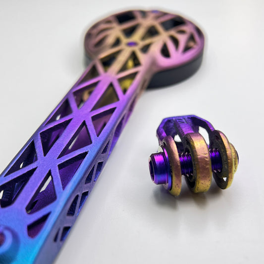 Držák na počítač Look 795 Blade RS Titanium 3D Print | GoPro Light Bracket na řídítka pro Garmin 1050 Wahoo Ace