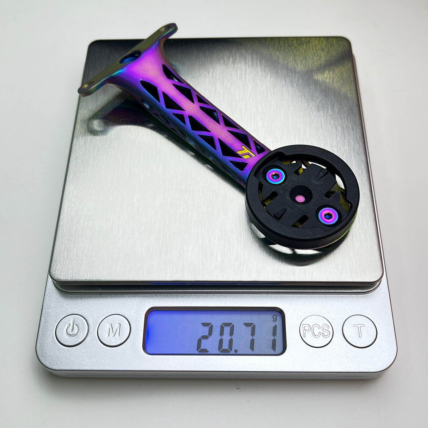 Supporto per computer con stampa 3D in titanio ENVE SES AR / Aero Pro 2025 con manubrio integrato | Garmin Wahoo Bryton