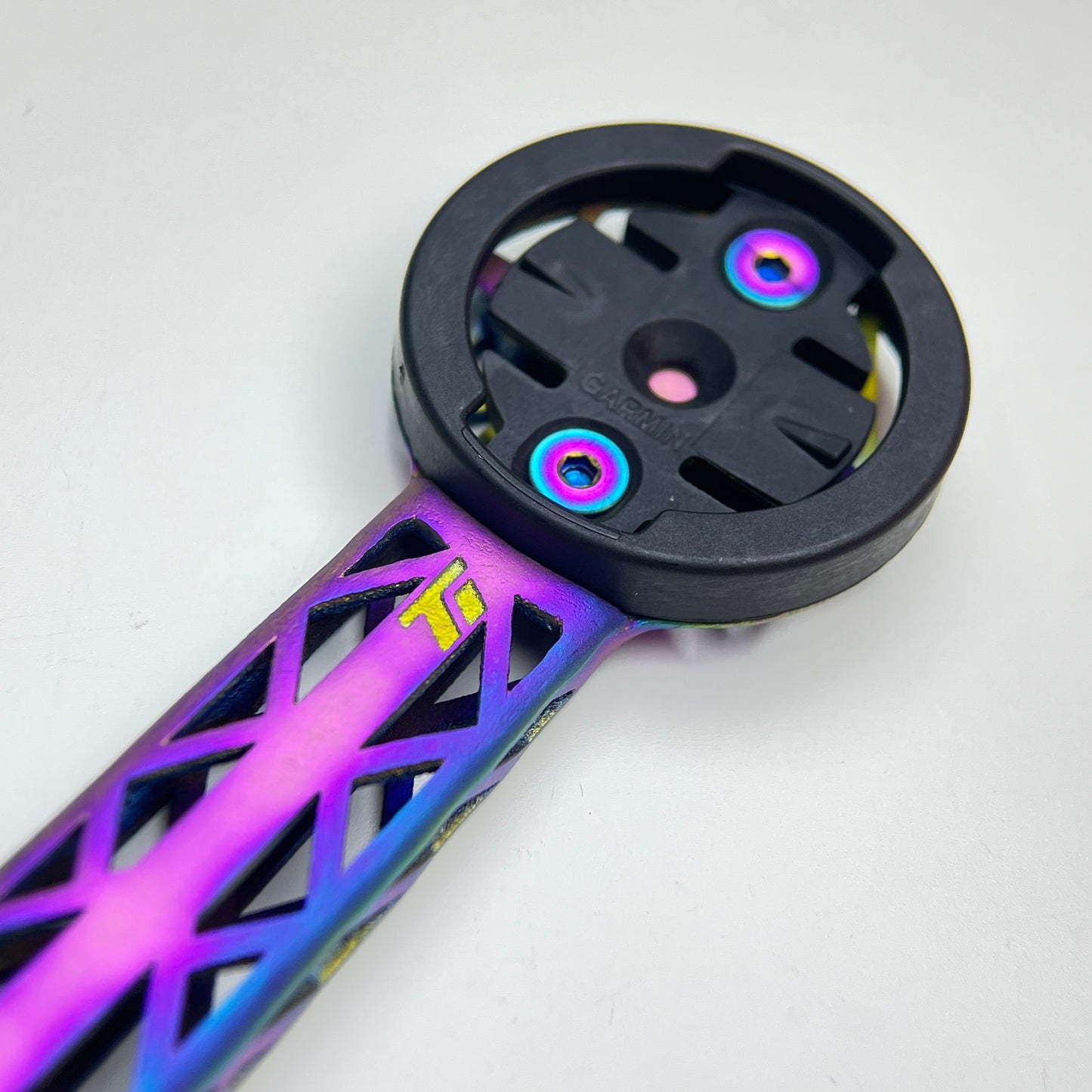 Supporto per computer con stampa 3D in titanio ENVE SES AR / Aero Pro 2025 con manubrio integrato | Garmin Wahoo Bryton