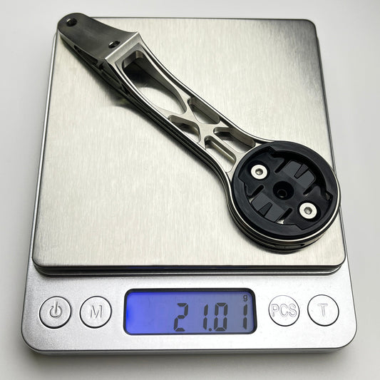 Ti-Master THM Frontale Aero Titanium Computer Mount | CNC | Garmin Wahoo