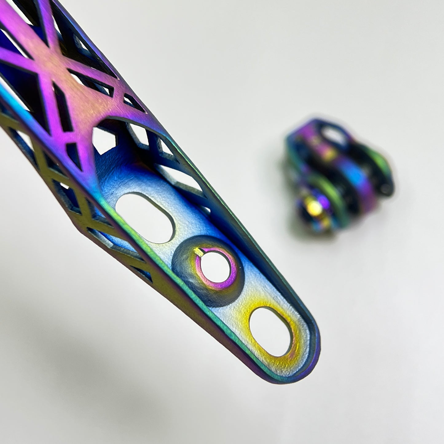 Supporto per computer con stampa 3D in titanio per manubrio integrato Giant Cadex Aero/Race | Garmin Wahoo Bryton