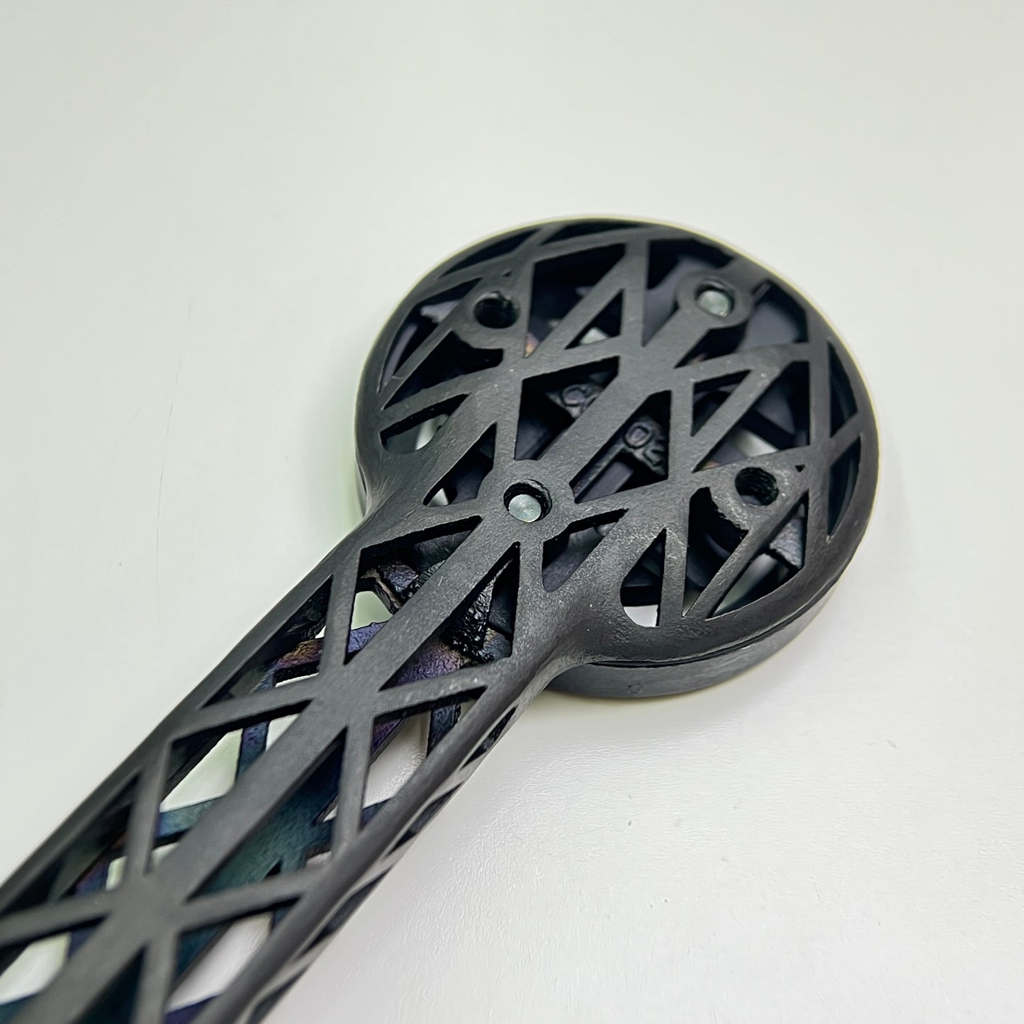 Polymer Workshop Sculpture Handlebar Titanium 3D Print Computer Mount | Garmin, Wahoo, Bryton